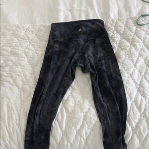 Lululemon Black Tie-Dye High-Rise Leggings
